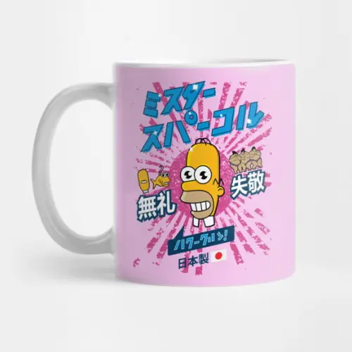 Caneca Mr Sparkle Rising Sun Homer S.i.m.p.S.o.N.s
