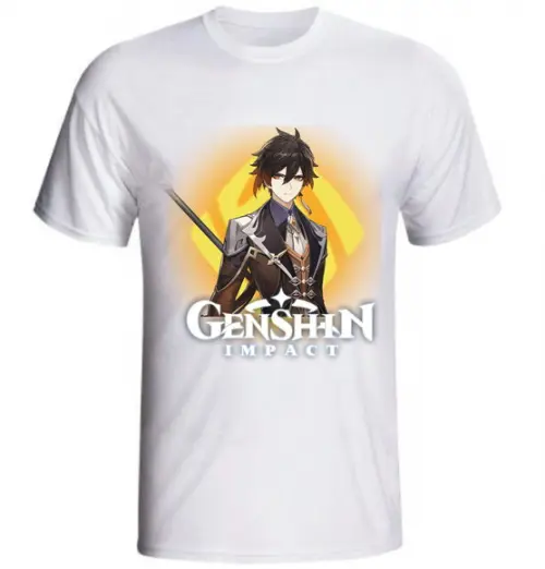 Camiseta Zhongli Genshin Impact Geo