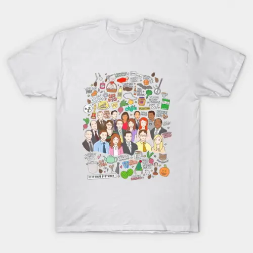 Camiseta Vida De Escritório The Office Full Character