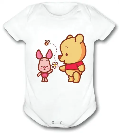 Body Para Bebê Ursinho Puff