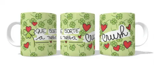 Caneca Que Sorte a Nossa Namorados Crush