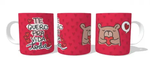 Caneca Te Quero Pra Toda a Vida