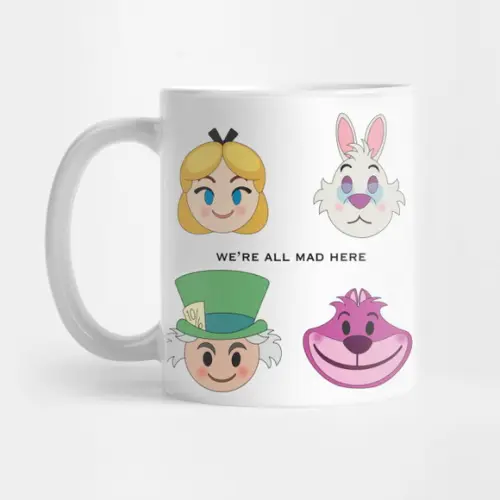 Caneca Alice No País Das Maravilhas We’re All Mad