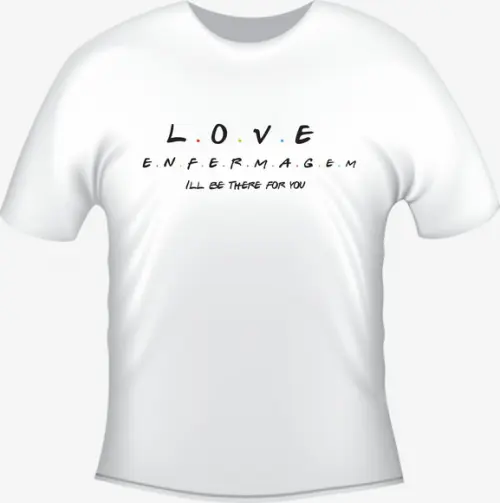 Camiseta Enfermagem Love Friends