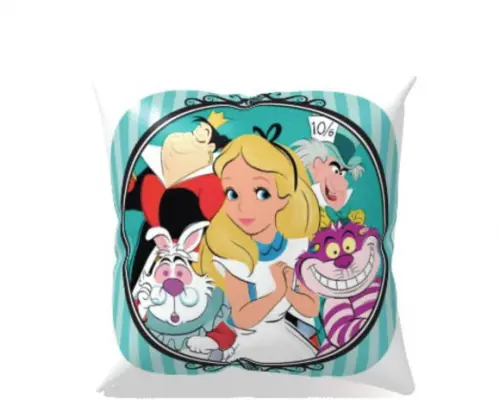 Almofada 40 x 40 -alice no País das Maravilhas
