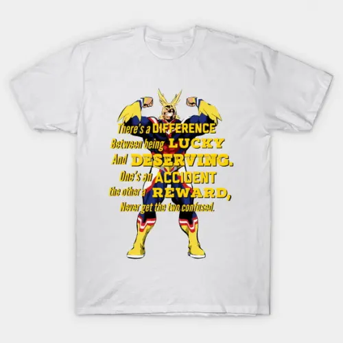 Camiseta All Might Inspiring Quote