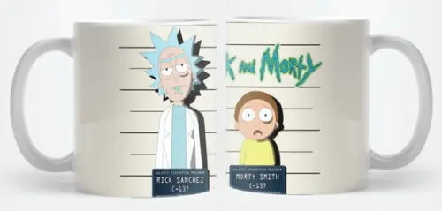 Caneca Mugshot R.i.c.k. And M.o.r.t.y