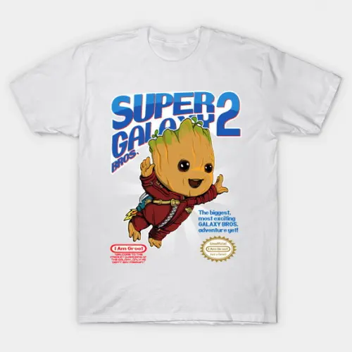 Camiseta Super Galaxy Bros Baby Groot