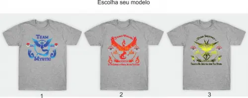 Camiseta P.o.k.e.m.o.n Go Times - Escolha Seu Modelo