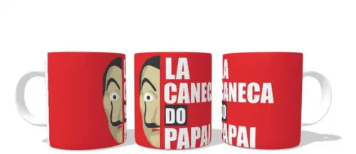 Caneca La Casa De Papel - La Caneca Do Papai - Pais