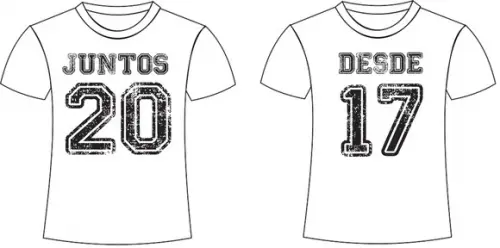 Camiseta Juntos Desde ... Personalize Com Sua Data Namorados