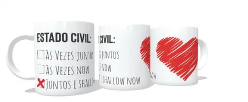 Caneca Namorados Estado Civil Juntos E Shallow Now