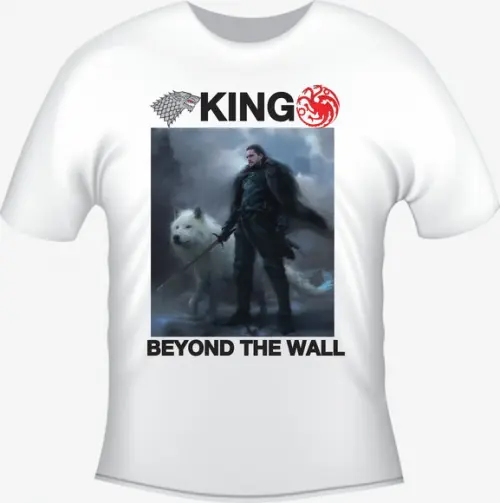 Camiseta Jon Snow - King - Game Of Thrones
