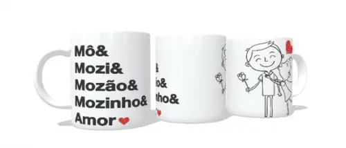 Caneca Mô Mozinho Mozão - Namorados Amor