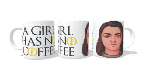 Caneca Game Of Thrones - Arya Stark No Coffee