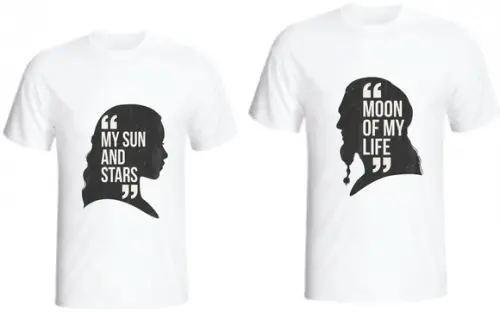 Camiseta Khal Drogo E Daenerys Targaryen - Kit C/02