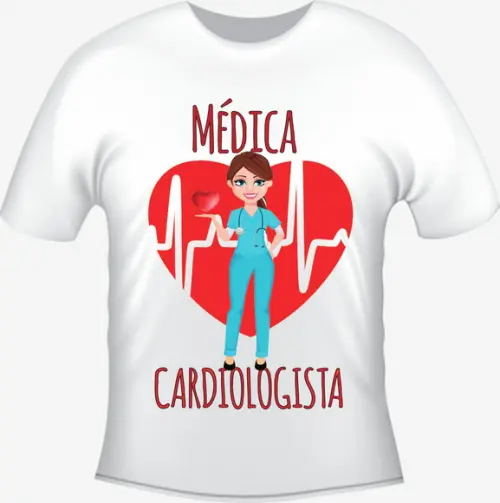 Camiseta Profissão Médica Cardiologista