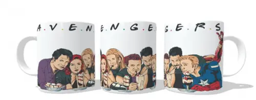 Caneca Caneca Café Avengers Vingadores Cartoon Friends