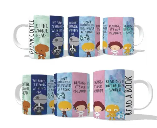 Caneca Read a Book, Drink a Coffee - Star Wars