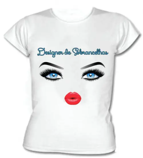 Camiseta Profissão Designer de Sobrancelha