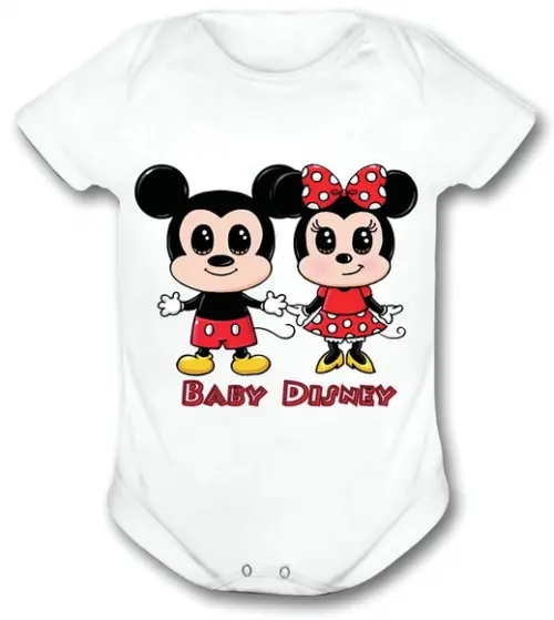 Body para Bebê Mickey e Minnie Baby