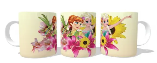 Caneca Frozen Fever - Anna e Elsa