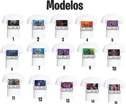 Camiseta Fo.r.t.n.i.t.e Diversos Modelos - Adulto Infantil