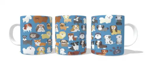 Caneca Mãe de Dog - Doguinhos - Cachorro Cachorrinhos