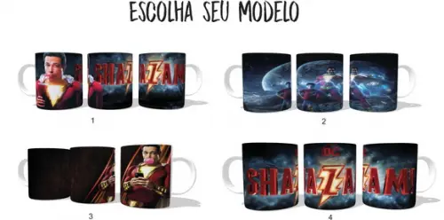 Caneca Shazam - Escolha seu modelo