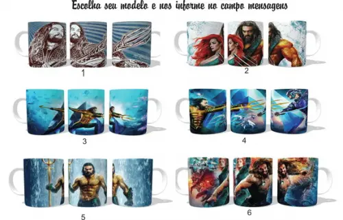 Caneca Aquaman - Escolha seu Modelo