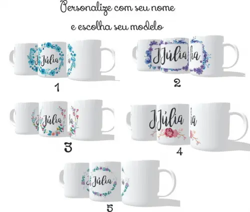 Caneca Personalizada com Seu Nome - Escolha seu Modelo