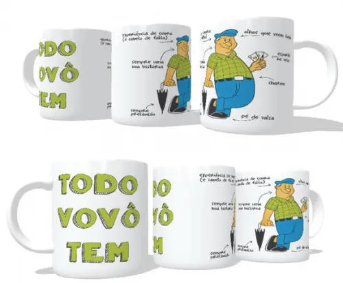 Caneca Avô - Vovô - Todo mundo tem