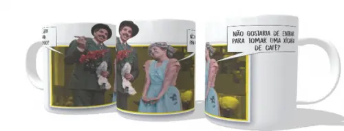 Caneca Dona Florinda e Professor Girafales - Chaves