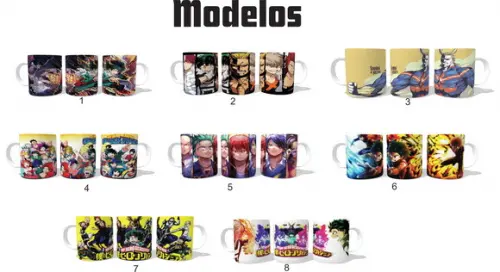 Caneca My Hero Academia - Escolha seu Modelo