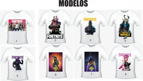 Camiseta F.O.R.T.N.I.T.E Unissex - Escolha seu Modelo