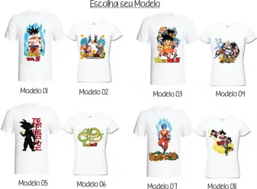 Camiseta Dragon Ball Z - Escolha seu Modelo