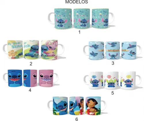 Caneca Stitch - Escolha seu modelo - Personalizada