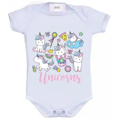 Body para Bebê Unicórnios