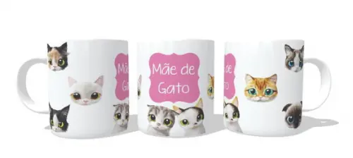 Caneca Mãe de Gato - Gatinhos - Gatos