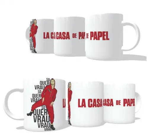 Caneca La Casa de Papel Só quer Vrau