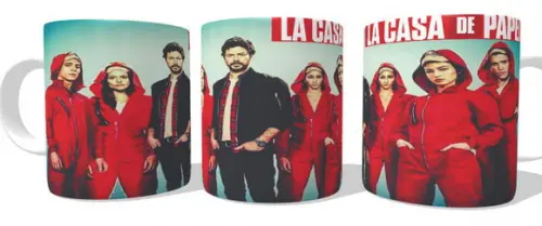 Caneca La Casa de Papel Cast parte 3