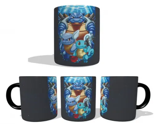 Caneca Mágica Squirtle - Wartotle - Blastoise