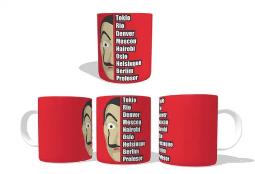 Caneca La Casa de Papel Red