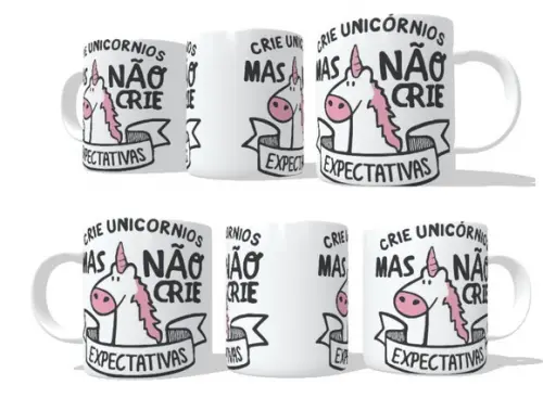 Caneca Unicórnio - Crie Um Unicórnio, Não Crie Expectativas