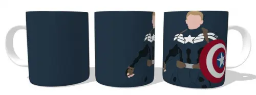 Caneca Capitão América Minimalista