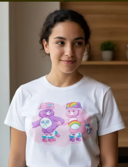 Camiseta Ursinhos Carinhosos de Patins