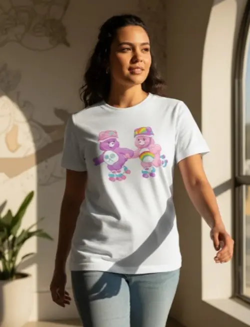 Camiseta Ursinhos Carinhosos de Patins