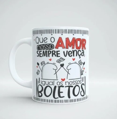 Caneca Que O Nosso Amor Sempre Vença - Flork Namorados Casal