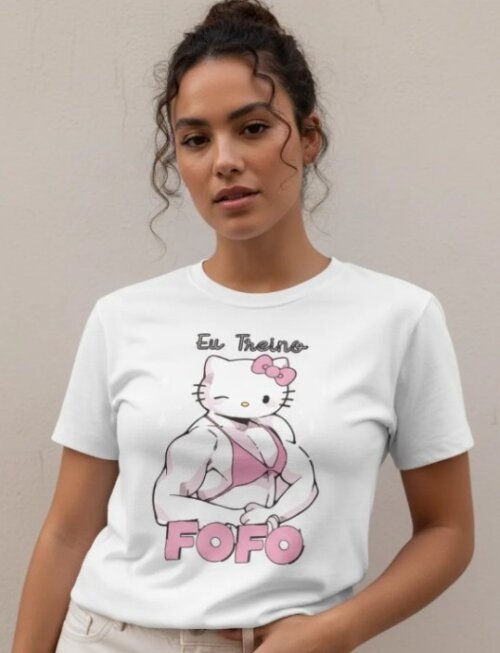 Camiseta Eu Treino Fofo Hk