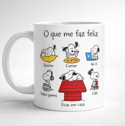 Caneca O Que Me Faz Feliz